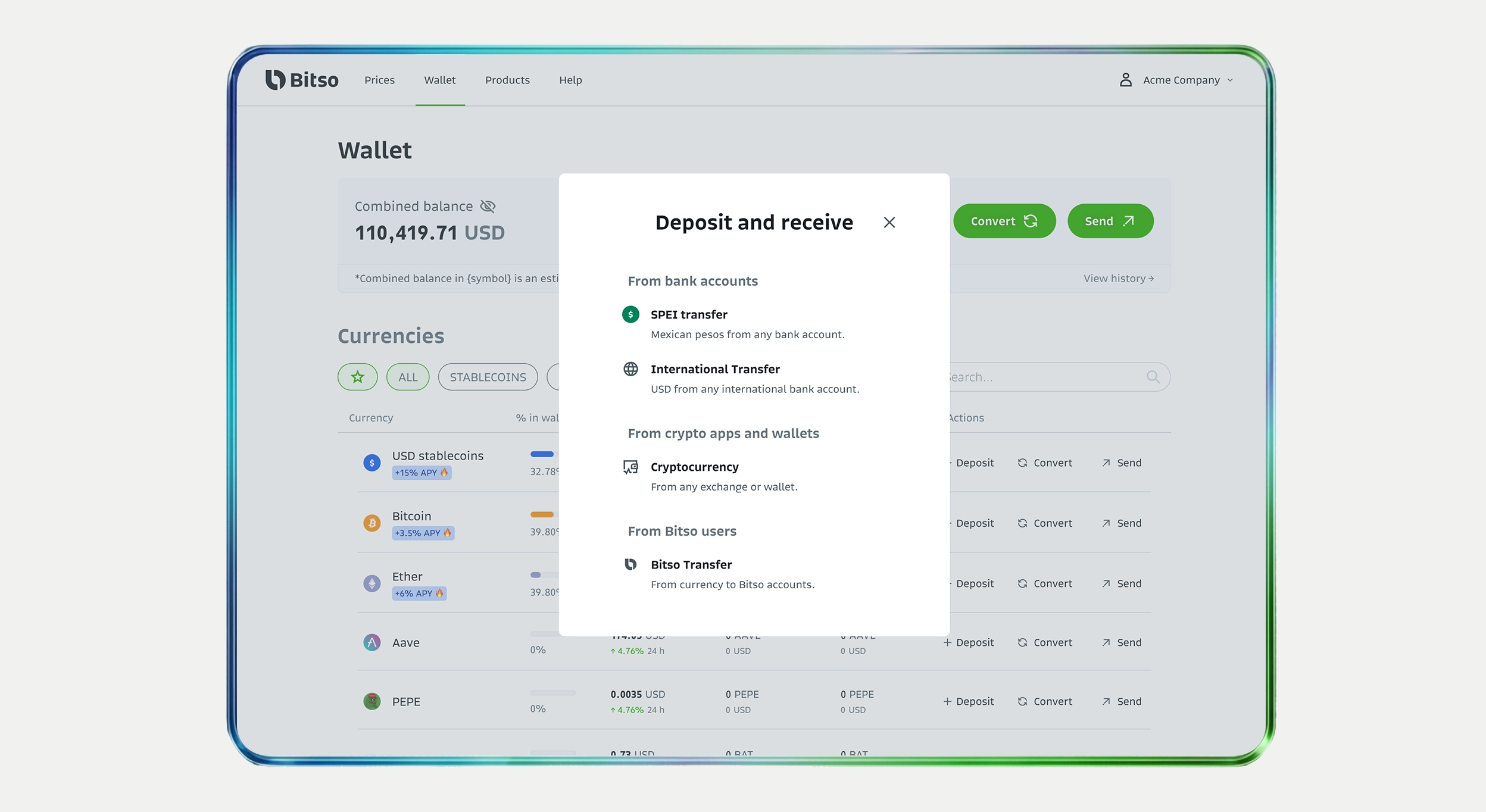 New Bitso Business deliverable