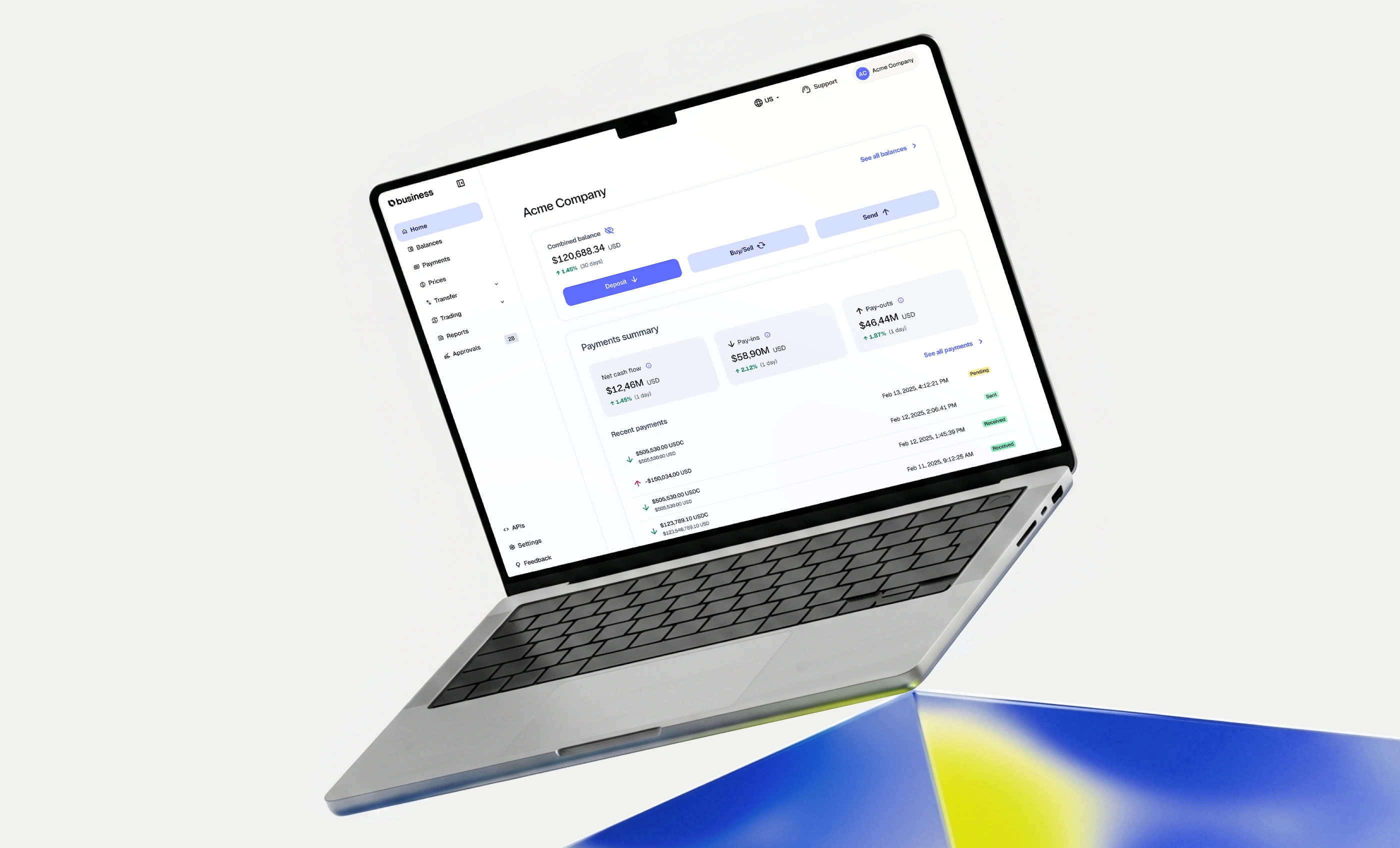 Bitso Business Dashboard — merchant platform overview